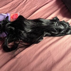 INHHAIR extensions 22” Remy Human Hair in Jet Black 💗